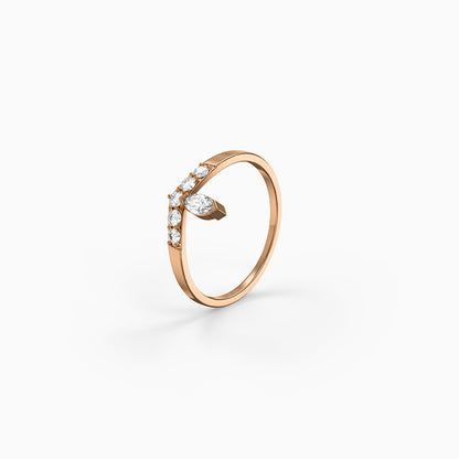 Rose Gold Aphrodite Shine Ring (Size 12)