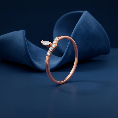 Rose Gold Aphrodite Shine Ring (Size 12)