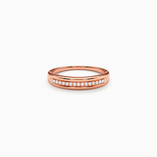 Rose Gold Relaxed Shine Ring (Size 12)