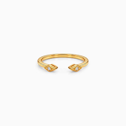 Golden Twin Spark Ring (Size 12)