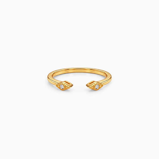 Golden Twin Spark Ring (Size 12)