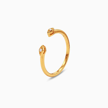 Golden Twin Spark Ring (Size 12)