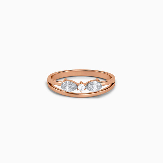 Rose Gold Tria Ring (Size 12)