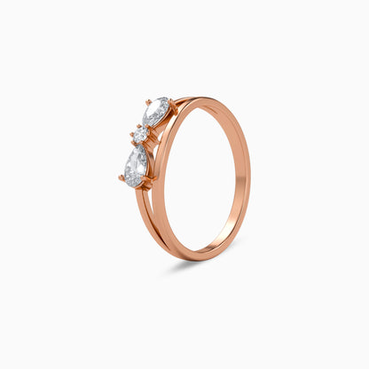 Rose Gold Tria Ring (Size 12)