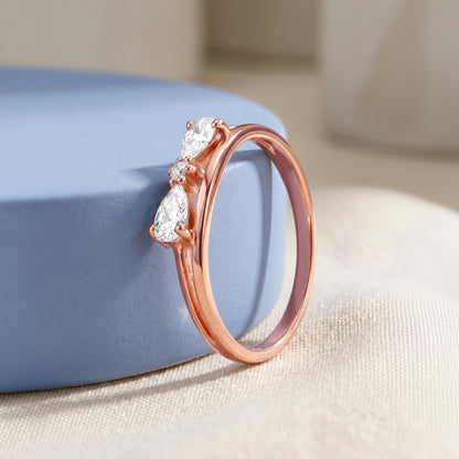 Rose Gold Tria Ring (Size 12)