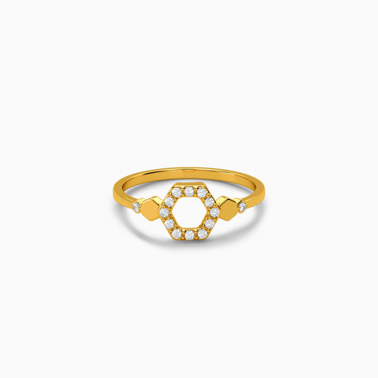 Golden Hexora Ring (Size 12)