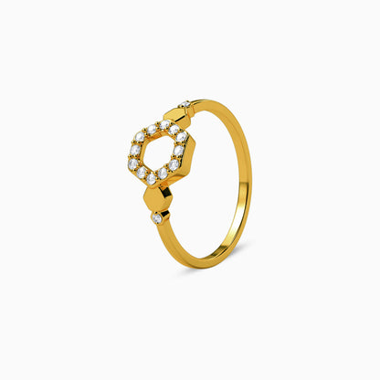Golden Hexora Ring (Size 12)