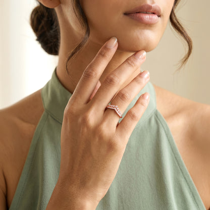 Rose Gold Crestelle Ring (Size 12)