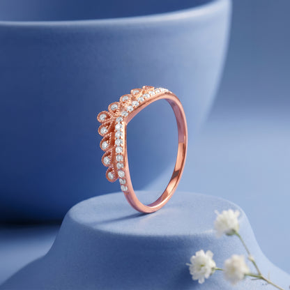 Rose Gold Crestelle Ring (Size 12)