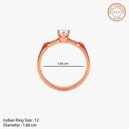 Rose Gold Alice Ring (Size 12)