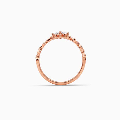Rose Gold Pretty Daisy Ring (Size 12)