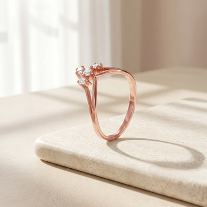 Rose Gold Evadine Ring