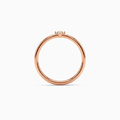 Rose Gold Triple Spark Ring (Size 12)