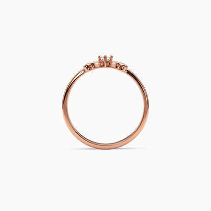 Rose Gold Minimalist Bow Ring (Size 12)