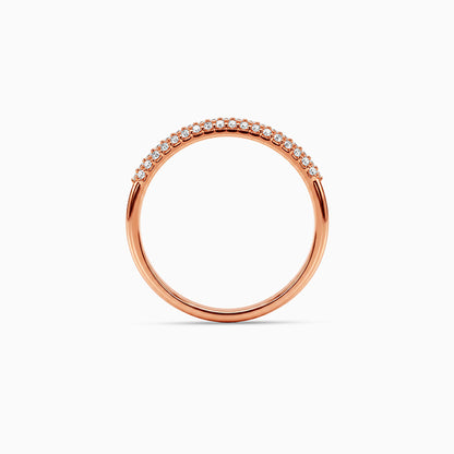 Rose Gold Sunset Spark Ring (Size 12)