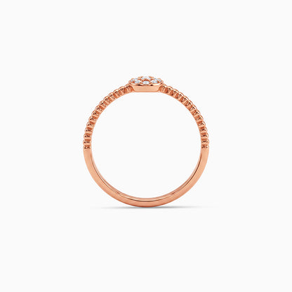 Rose Gold Oval Elegance Ring (Size 12)