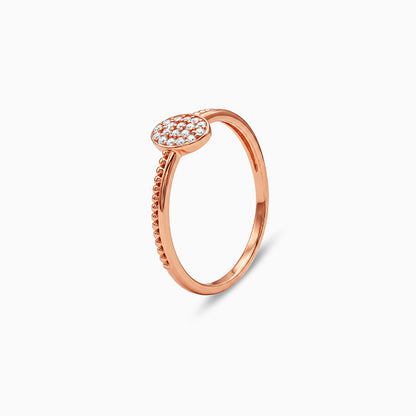Rose Gold Oval Elegance Ring (Size 12)
