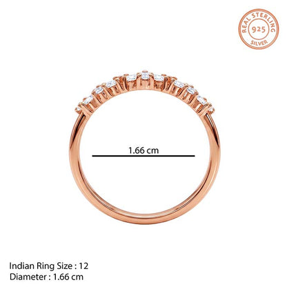 Rose Gold Marquise Tiara Ring (Size 12)