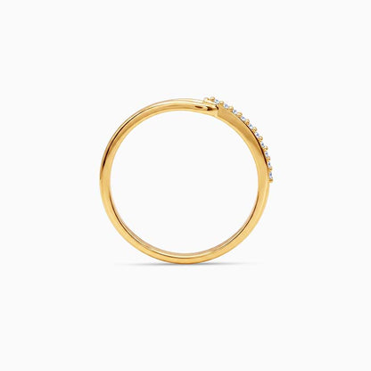 Golden Buckle Statement Ring (Size 12)