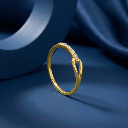 Golden Buckle Statement Ring (Size 12)