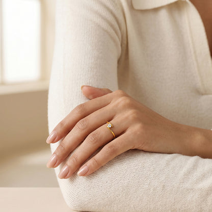 Golden Twist Tension Ring (Size 12)