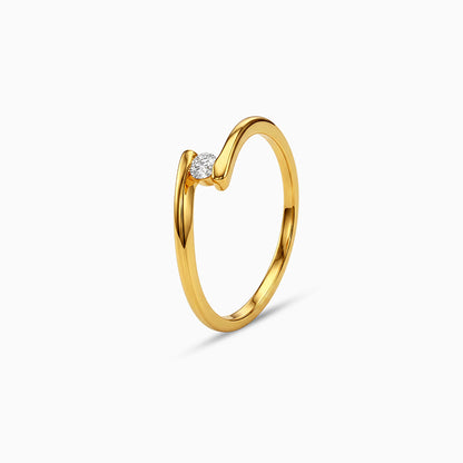 Golden Twist Tension Ring (Size 12)