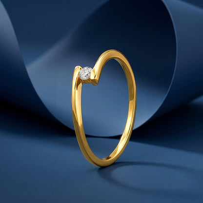 Golden Twist Tension Ring (Size 12)
