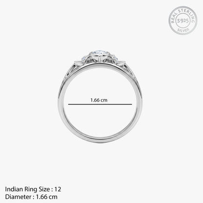 Silver Claddagh Ring (Size 12)