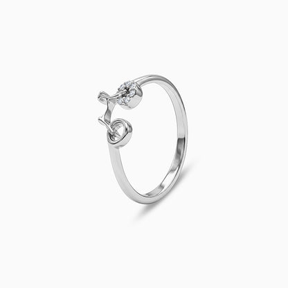 Silver Ride the Shine Ring (Size 12)
