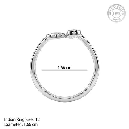 Silver Ride the Shine Ring (Size 12)