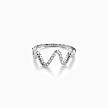 Silver Cardiogram Ring (Size 12)