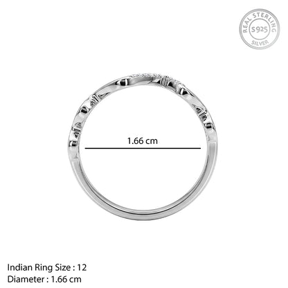 Silver Cardiogram Ring (Size 12)