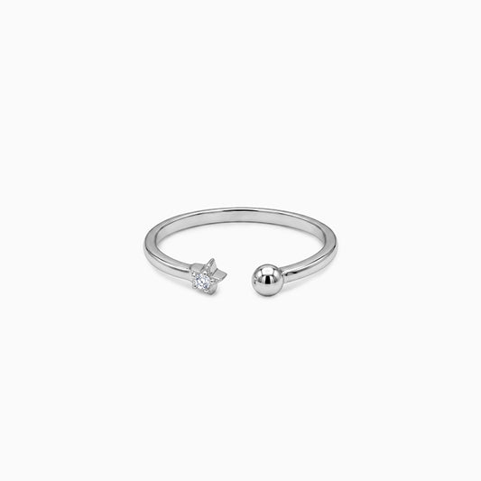 Silver Celestial Open Ring (Size 12)