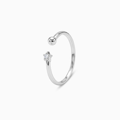 Silver Celestial Open Ring (Size 12)
