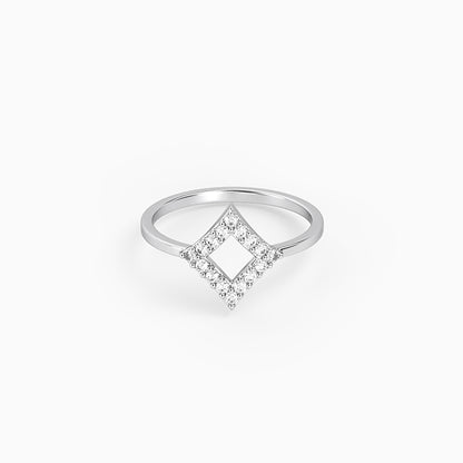 Silver Lattice Glow Ring (Size 12)