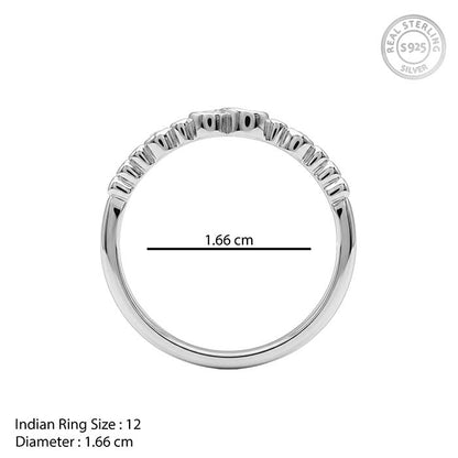 Silver Perfect Loop Ring (Size 12)