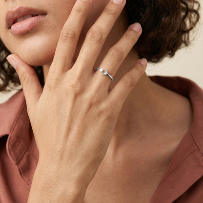 Silver Lunar Dream Ring (Size 12)