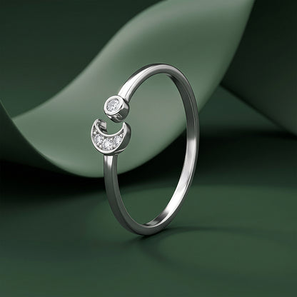 Silver Lunar Dream Ring (Size 12)