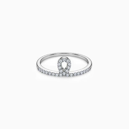 Silver Loop Ring (Size 12)