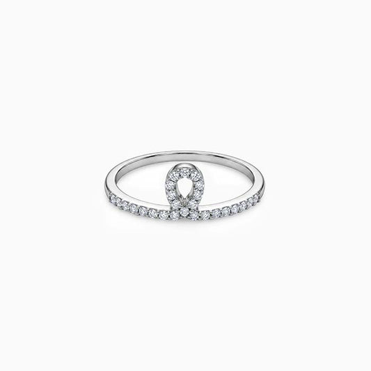 Silver Loop Ring (Size 12)