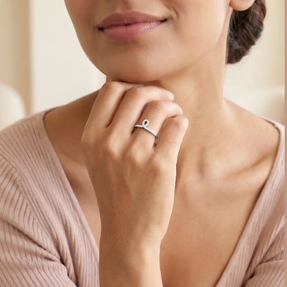Silver Loop Ring (Size 12)