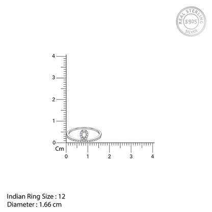 Silver Loop Ring (Size 12)