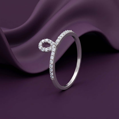 Silver Loop Ring (Size 12)