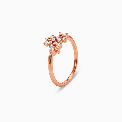 Rose Gold Trio Blossom Ring (Size 12)