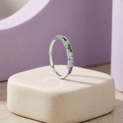 Silver Coralia Ring (Size 12)