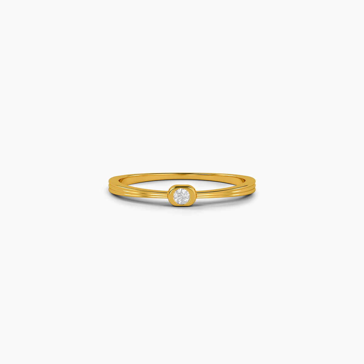 Golden Nova Bezel Ring (Size 12)