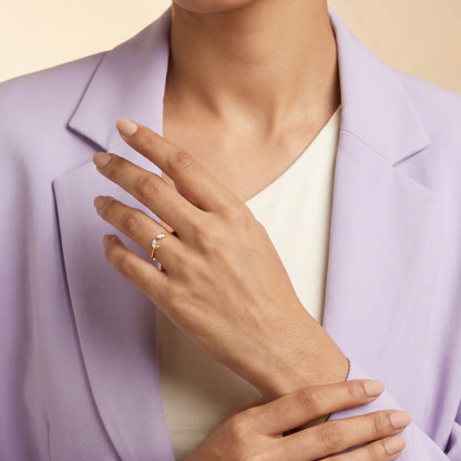 Golden Aurora Open Ring (Size 12)