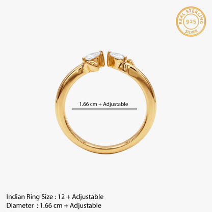 Golden Aurora Open Ring (Size 12)