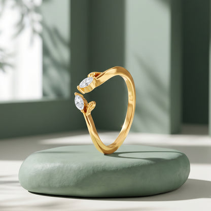 Golden Aurora Open Ring (Size 12)