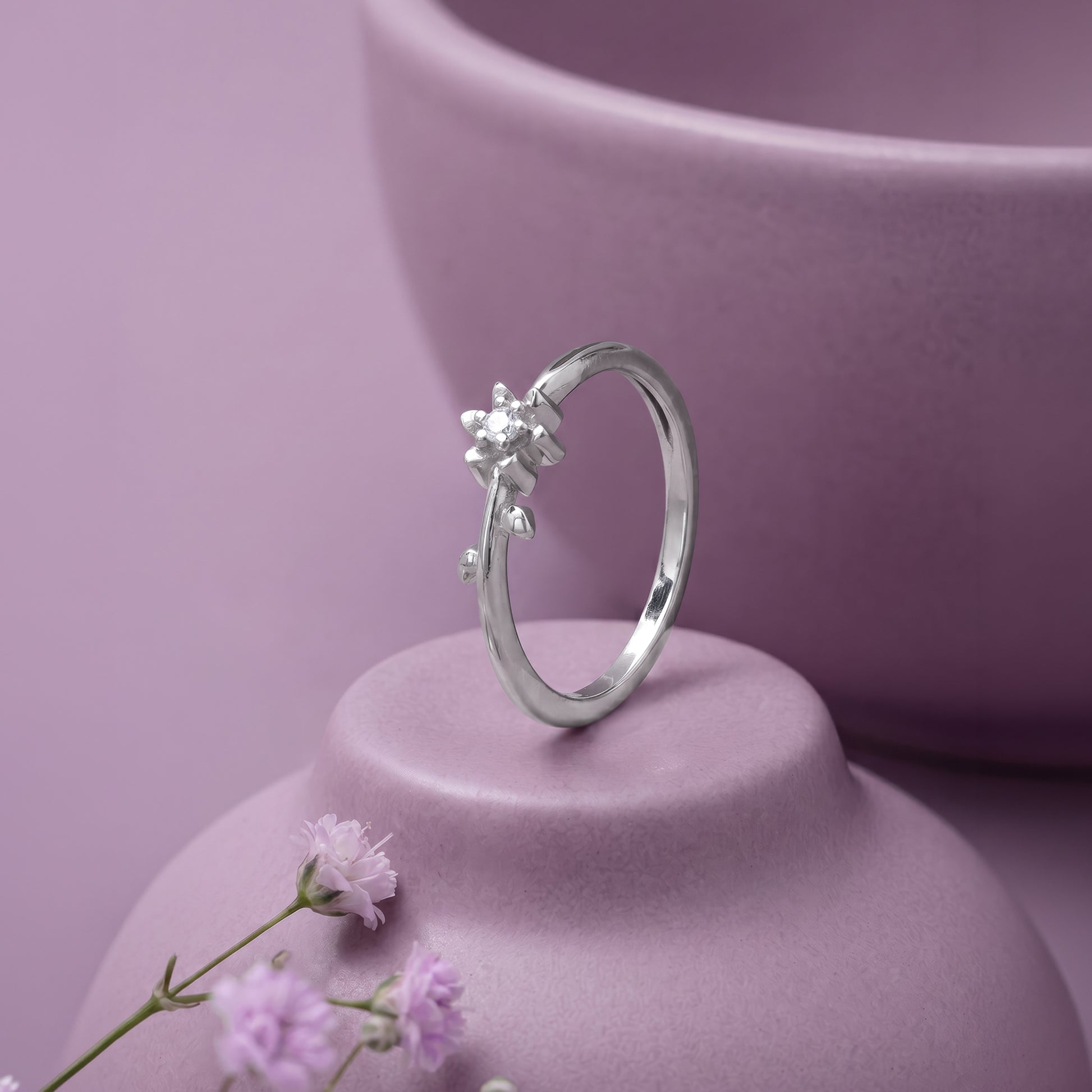Silver Florayne Ring